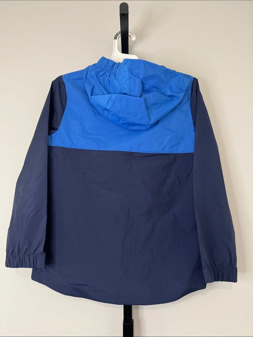 Cat & Jack Blue and Navy Hooded Kids' Rain Jacket Medium M(8) New NWT
